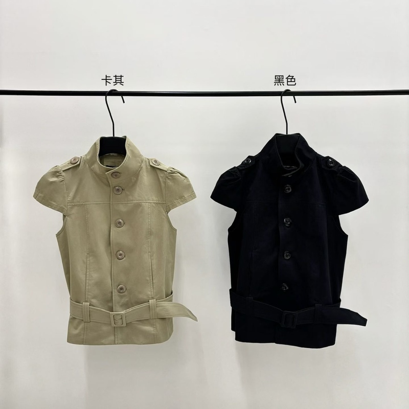 Hello September Fashionable Stand Collar Single-Breasted Lace-Up Jacket Coat for Women V63391 Hello September Fashionable Stand Collar Single-Breasted Lace-Up Jacket Coat for Women V63391