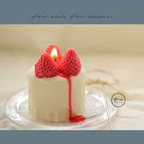 Grow up with youBirthday cake aromatherapy cute girl heart ins wind companion gift Strawberry scented candle