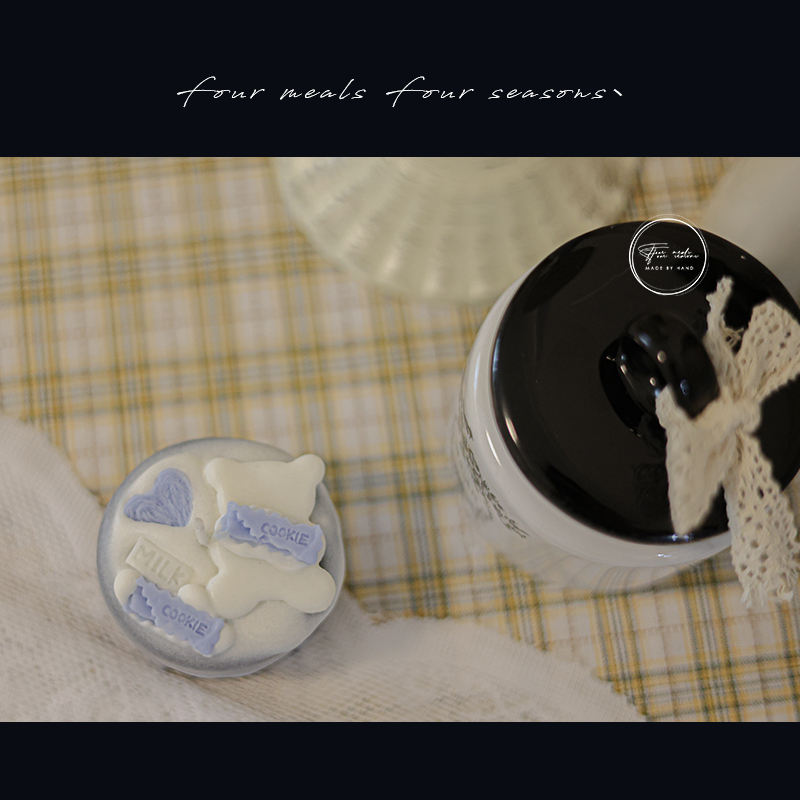 < Black Sugar Jars > Small Crowning Scented Lavender Black Candles Cute Teenage Hearts Wins Wind Original Creative Birthday Companion Gift Boxes