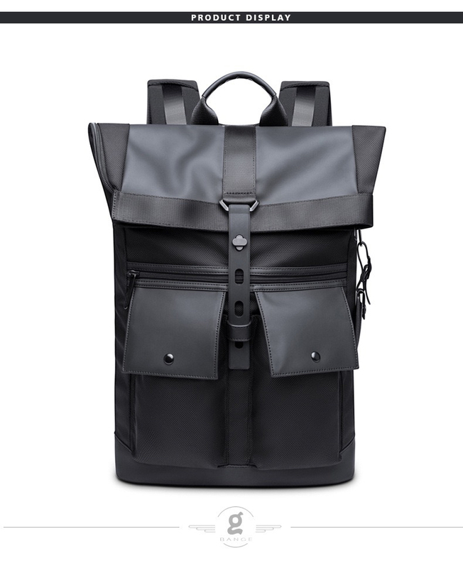 Bange's New Backpack Men's Business Office Computer Bag Casual Fashion School Bag Oxford Cloth Short-Distance Travel Backpack