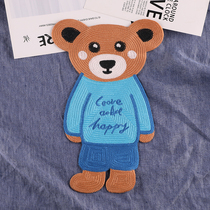 Cartoon cute towel embroidery bear embroidery badge stickers clothes decoration shoes and hats repair hole patch patch patch can be sewn cloth paste