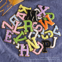 English letter towel embroidery badge stickers clothes decoration shoes and hats hole repair can be sewn Joker patch