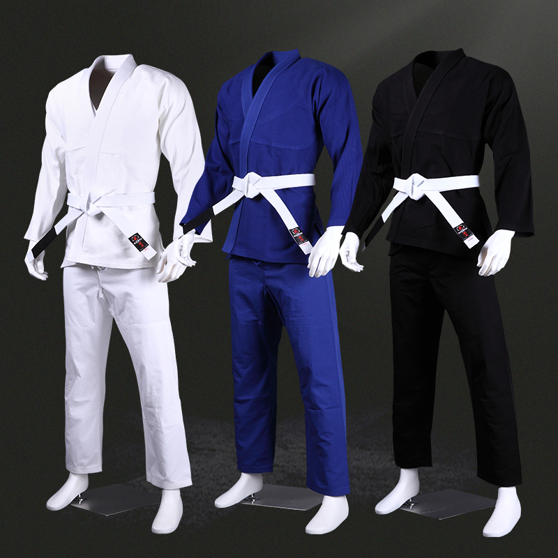 Knight Knight Blank Brazilian Jiu-Jitsu Costume Boys and Girls Set BJJ Beginner Training Tournament