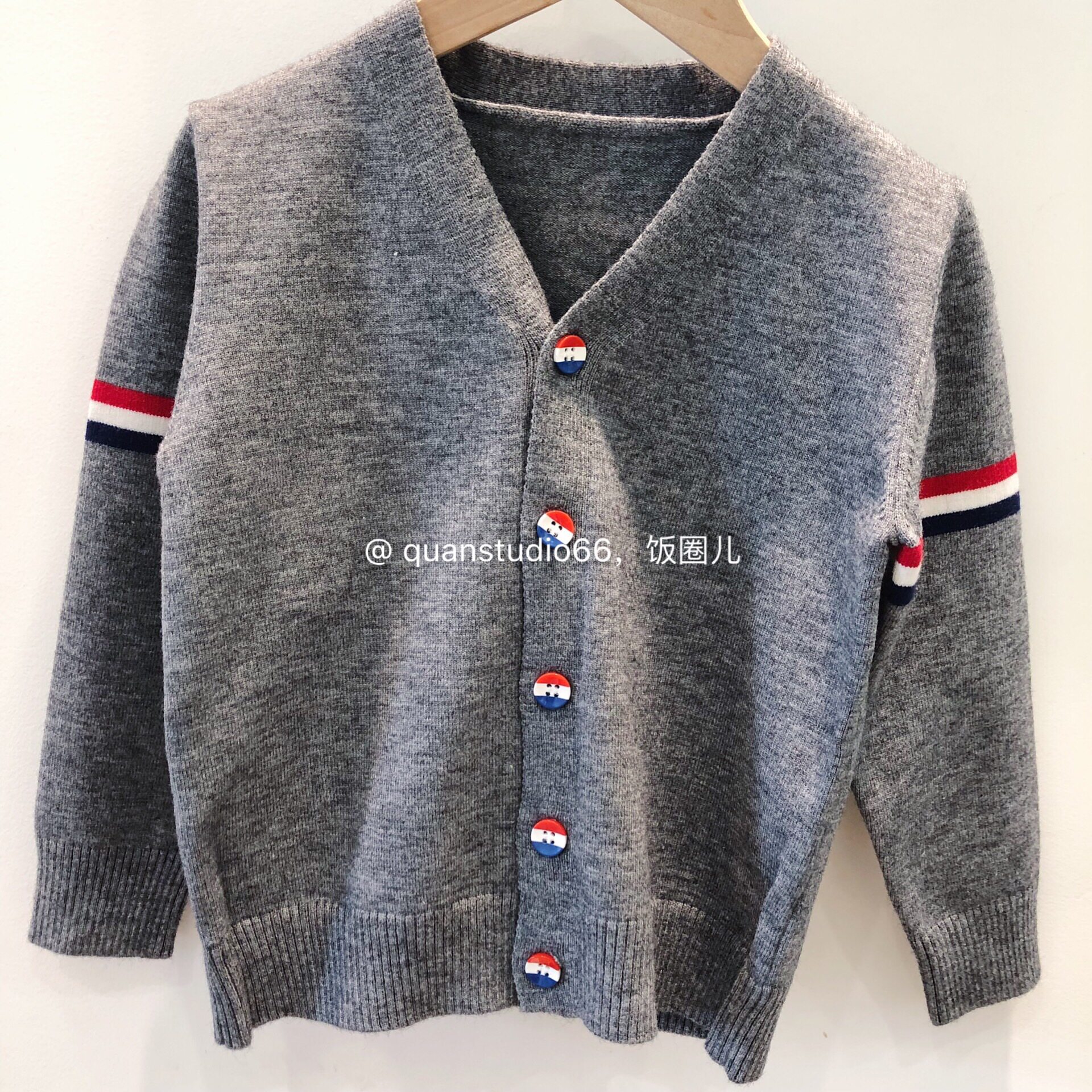 Spring Home Spring autumn Korea INS Wind & Men Boys College Wind Three Bars Cashmere Blend Stitch Sweatshirt Sweatshirt Sweatshirt Sweatshirt