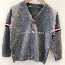 Spring Home Spring autumn Korea INS Wind & Men Boys College Wind Three Bars Cashmere Blend Stitch Sweatshirt Sweatshirt Sweatshirt Sweatshirt