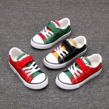 Детские тканевые туфли для мальчиков, обувь, универсальные кроссовки, осенние, 2022, тренд сезона, в корейском стиле