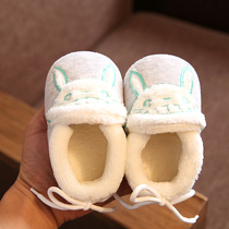 Baby cotton shoes soft-soled pre-step toddler shoes do not fall off shoes Newborn baby cotton shoes winter 0-1 years old winter new