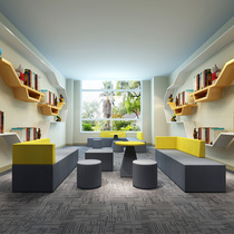 Brief Modern Corner Sofa Creative Training Institute Reception Guest Room Lounge Office Sofa Tea Table Combinations