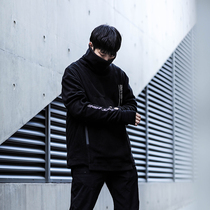 ENSHADOWER concealer fleece structure high collar Ninja clothes male function black loose jumper tide