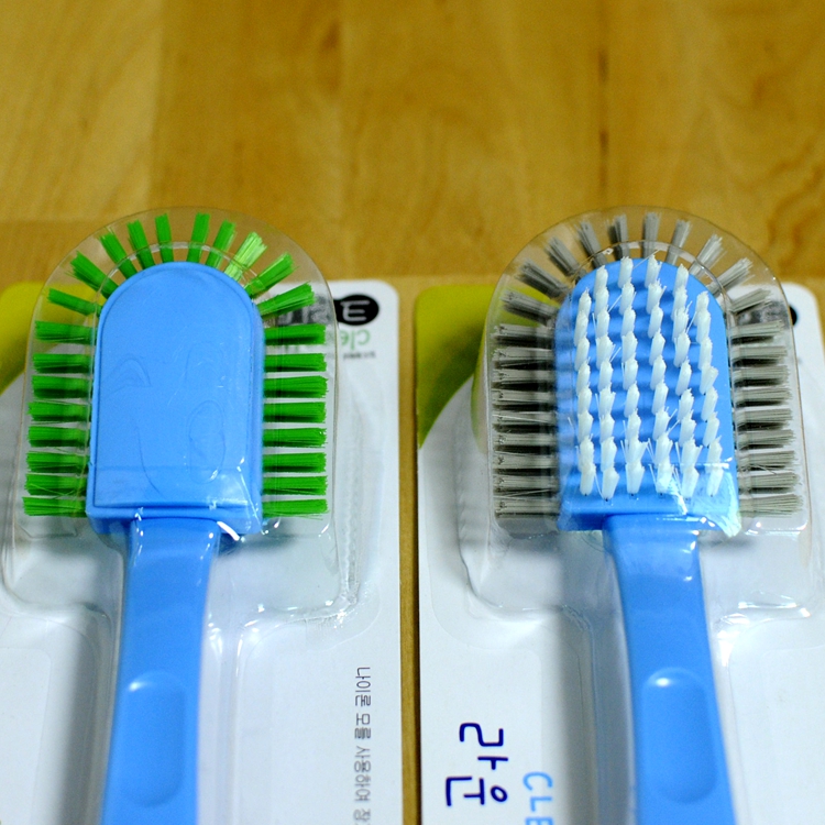 Korean shoe-washing shoe brush multi-faceted bristles plastic bristle cleaning brush household long-handled multi-functional shoe brush artifact