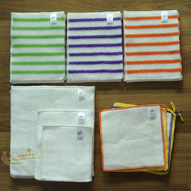 (10 dress) South Korea goes to oil stain Bamboo fiber dishcloth Home Kitchen not stained with oil rags brush pot Pepperware