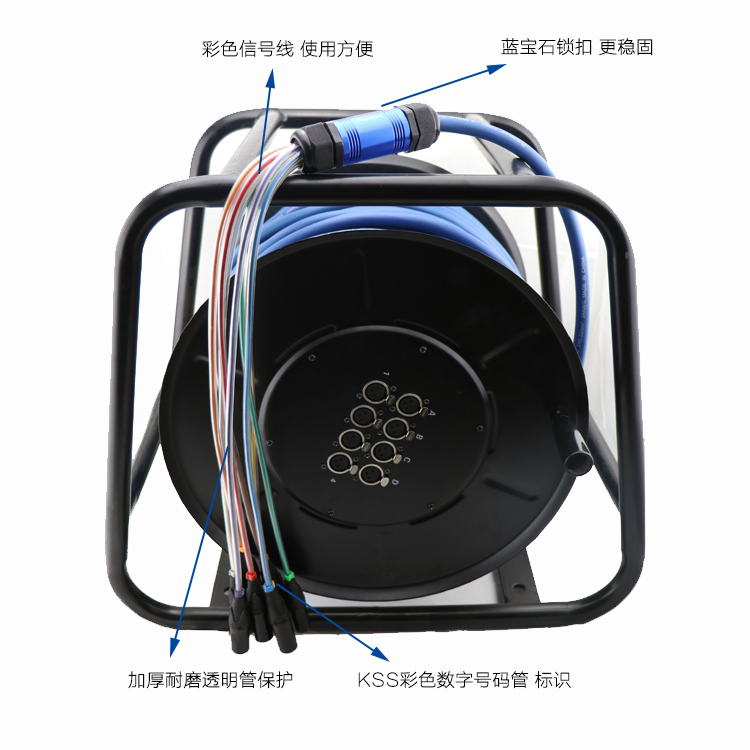 4 8 12 16 20 24 32 32 way multi-channel audio signal cable car winding disc multi-core signal cable winding