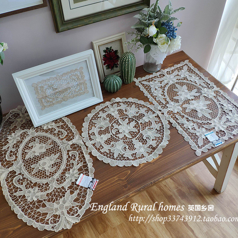 Antique embroidery Shanghai drawstring wanlu silk fully hand-decorated dish pad cover towel foreign guest gift collection value T price