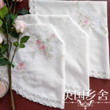 Сказочный стиль Chazhou Emelcodery Feili Lace Inlaid Cotton High -Support High Glass Covered And Tablecloth 4 черновики