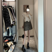 Womens mind design sense of top short skirt two-piece set BAO WEN skirt suit bag hip Hong Kong taste autumn and winter 2020 new