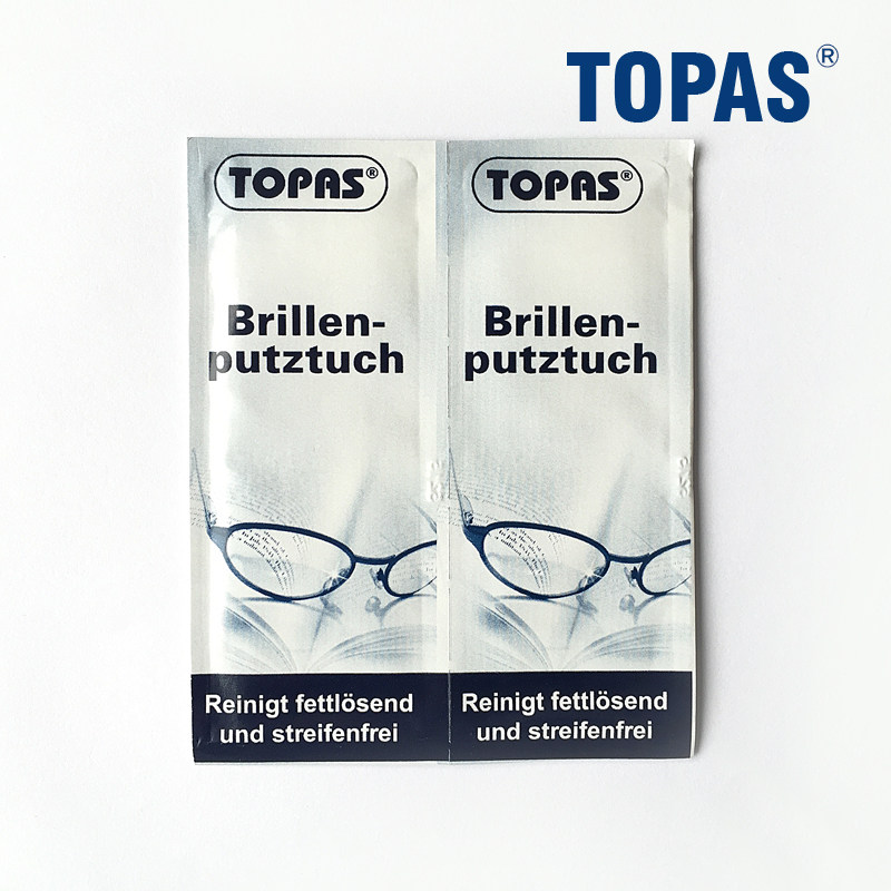 Spot Germany TOPAS glasses cloth lenses camera lens machine screen disposable wipe paper cleaning wet wipes