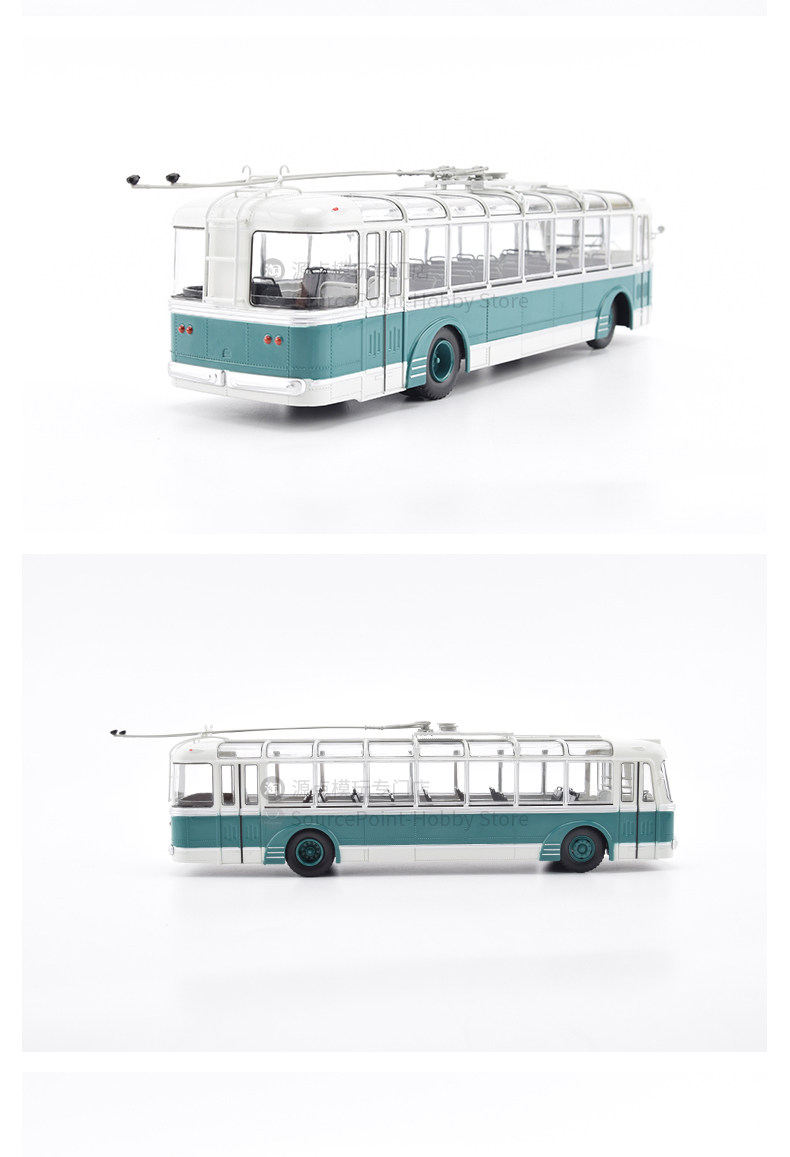 Модель машины 俄罗斯公交车模型1/43无轨电车