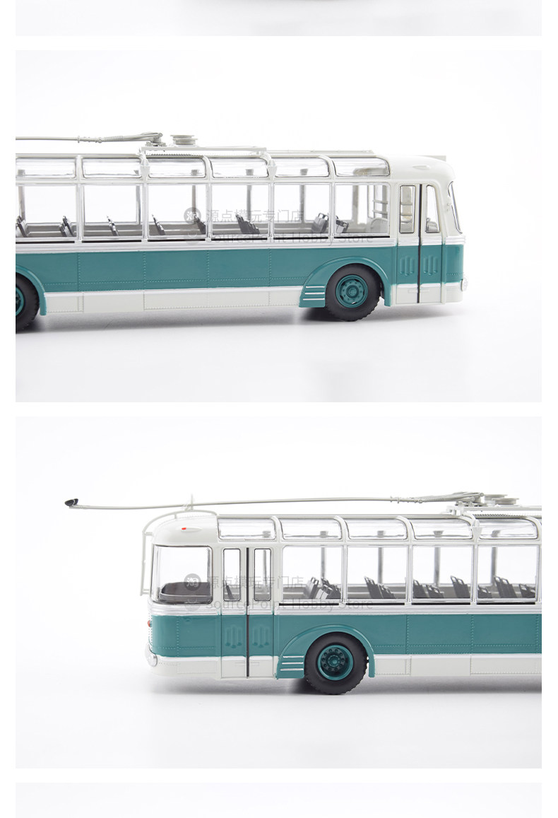 Модель машины 俄罗斯公交车模型1/43无轨电车