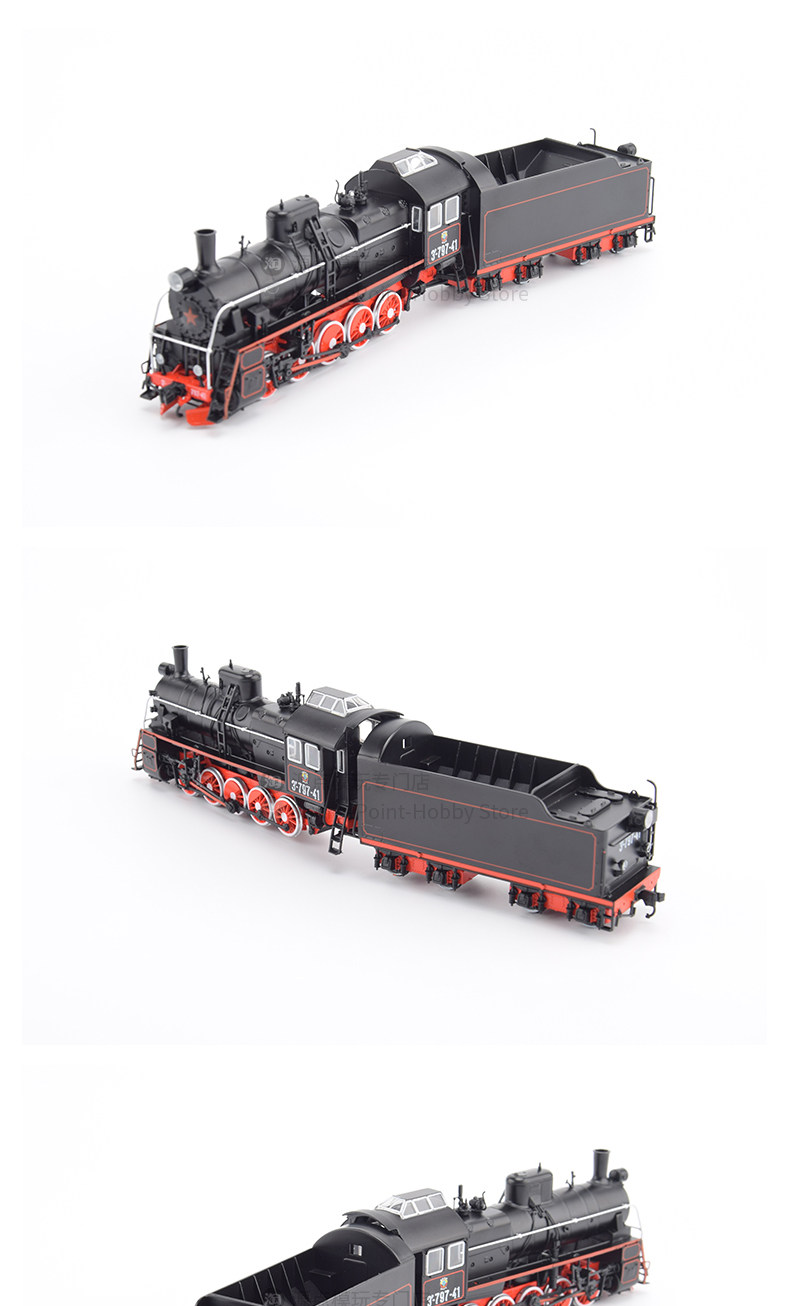 Модель машины 全新1:87苏联er蒸汽机车彷真模型收藏级俄罗斯e级火车成品jlkn026