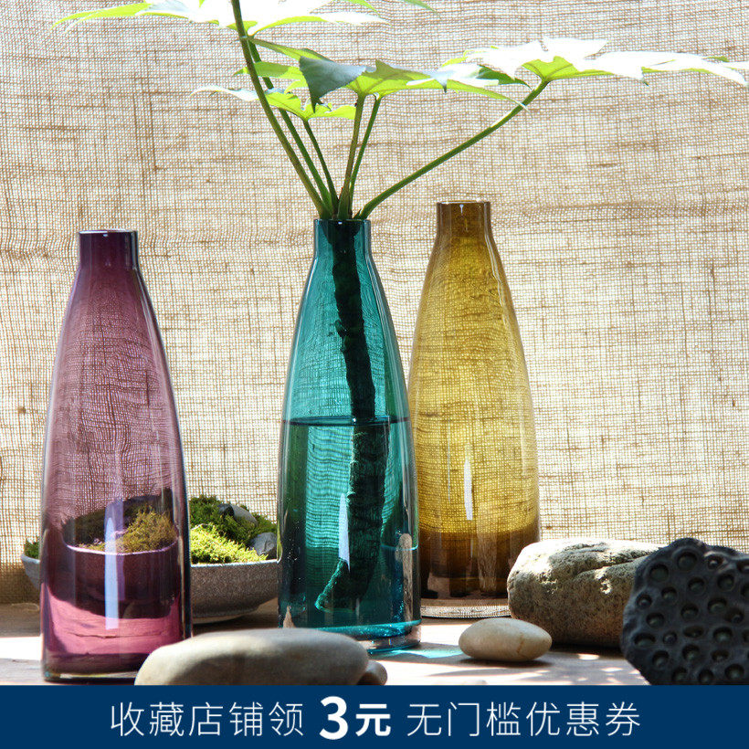 Eurostyle style transparent glass vase illustrator Dried Flower Inserts in the room Dining Room Table Decoration Foreign Trade Tailors