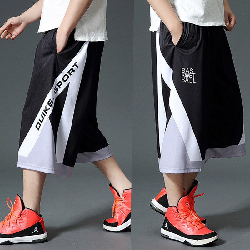 Summer New Men's Basketball Shorts, Loose Thin Quick-Dry Sports Shorts, Trendy Plus-Size Three-Quarter Pants Summer New Men's Basketball Shorts, Loose Thin Quick-Dry Sports Shorts, Trendy Plus-Size Three-Quarter Pants