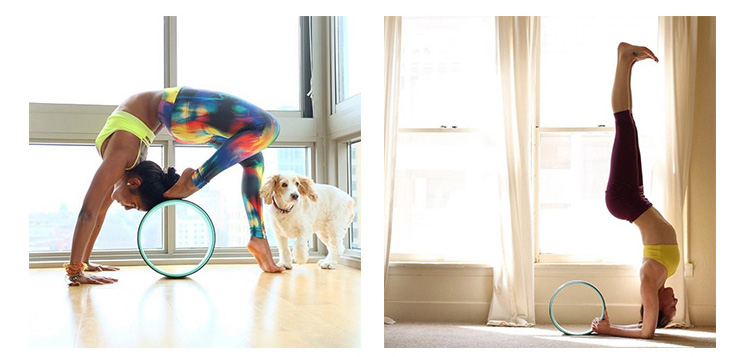 Bánh xe yoga cung cấp yoga đích thực Bánh xe pháp sau khi uốn thiết bị Yoga bánh xe yoga vòng tròn mỏng lưng Pilates - Yoga thảm tập yoga định tuyến