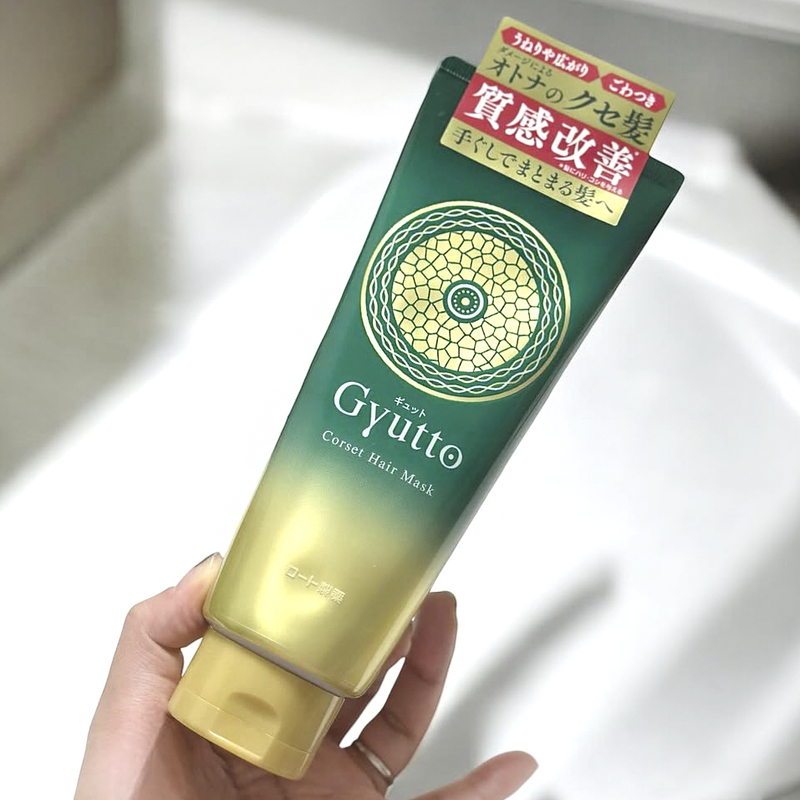 I Plan to Use Japan's Rohto Gyutto Hair Mask to Improve Hair Quality, Nourish and Repair Damaged Hair from Dyeing and Perming, Provide High Hydration, and Make Hair Smooth and Manageable