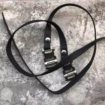 Adjustable exercise bike straps