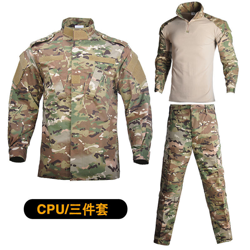 Outdoor camouflated suit for men's spring and autumn instructors tactical training to serve regular army training uniforms and work clothes for women