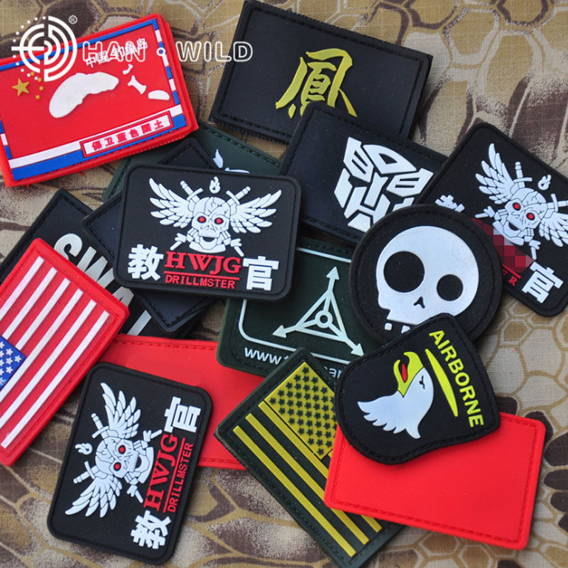 Outdoor Military Fans Accessories Magic Sticker Instructors Tactical Arm Chapters Live-action Cs Wolverine Individuality Shoulder Badge Submachine Clothing Chest Patch