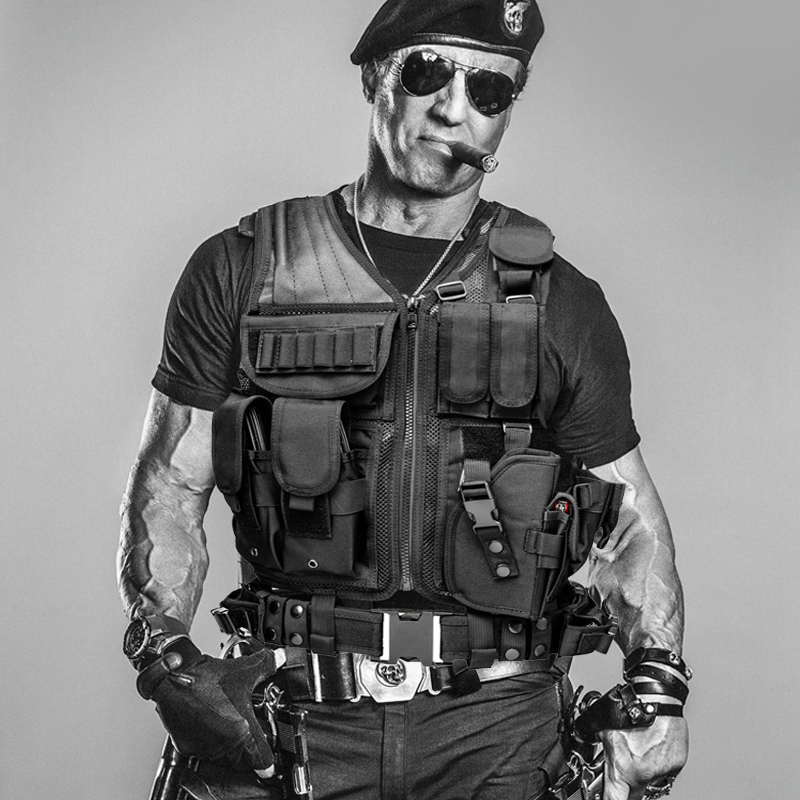 Russian Military Multifunctional Tactical Vest Combat Army Fan Special Soldiers Equipped with waistcoat steel sheet anti-stab bulletproof light weight