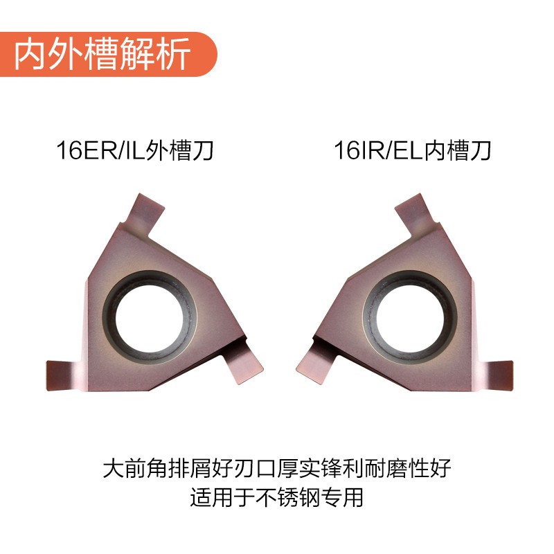 DESKAR Flat Mount Shallow Groove Blade 16 IR EL 1 0 1 5 2 0 2 5 3 0 LF6018 Internal Cut