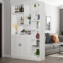 New Chinese screen decoration integrated locker living room modern fashion Nordic wall entrance corridor shelf