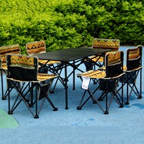 Vehicular recruitment folding activity table table and chairs out of the student table telescopic travel stall to push the outdoor dining table