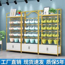 Golden Lingerie Shop Briefs Shorts Display Rack Table Putting Bra Hood Jewelry Shelf Display Shelf Removable