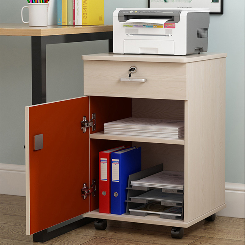 Activity cabinet under the desk with lock wheel drawer low cabinet three drawer cabinet printer placement cabinet bottom cabinet office low cabinet