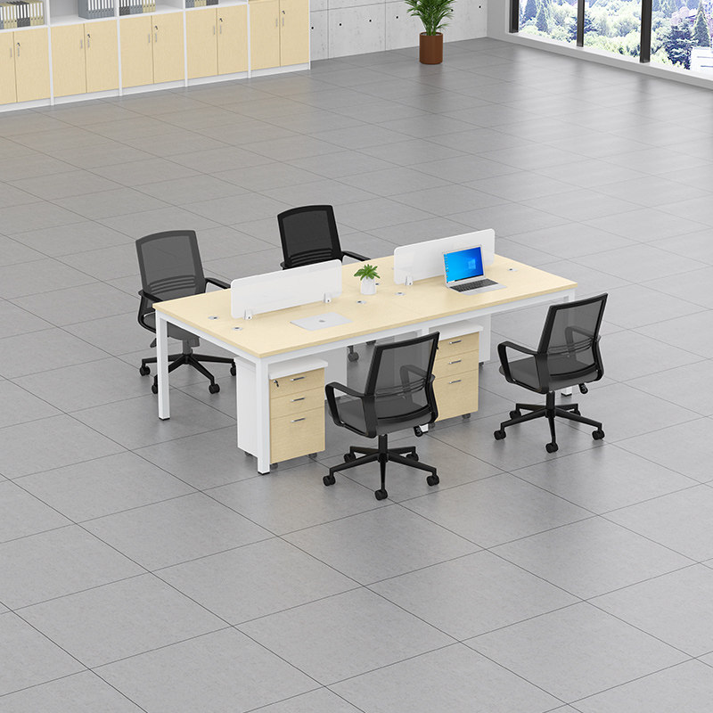 Shenzhen staff desk four or six-person card screen workstation staff office table and chair combination simple and modern