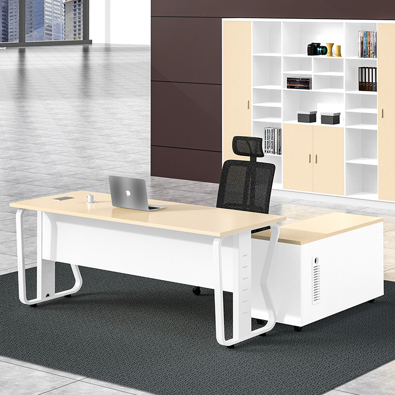 Shenzhen Boss Table Modern Brief Supervisor Table Manager Table Manager Table President Table Desk Desk Desk Chairs Combined Office Furniture