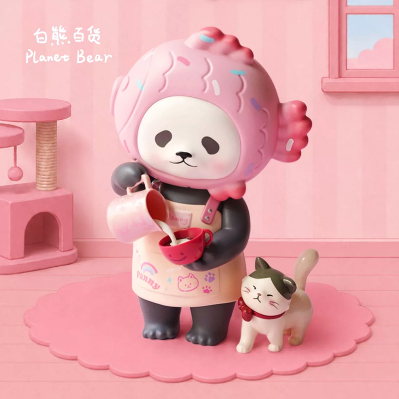 Authentic White Bear Department Store Barista Panny 303% Panny in Cat Cafe Limited Edition Doll Gift Trendy Toy Figurine Authentic White Bear Department Store Barista Panny 303% Panny in Cat Cafe Limited Edition Doll Gift Trendy Toy Figurine