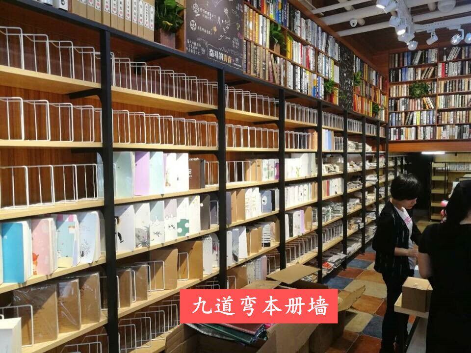 Nine bends, eight bends, seven bends, this book rack, iron rack bookshelf, information book shelf, corrector display rack