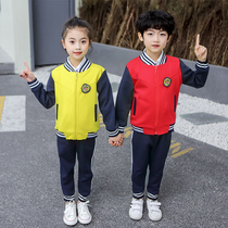 Kindergarten garden clothes spring and autumn suits Primary school school uniforms Autumn class clothes mens and womens childrens sports suits new