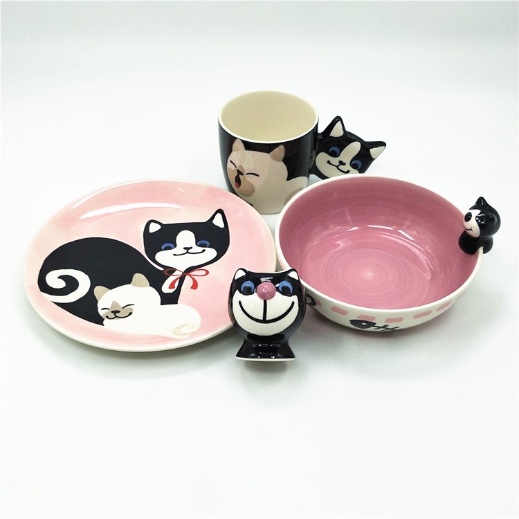 Shu also Thailand import cartoon ceramic tableware keller cup children to use bowl dish dish children children