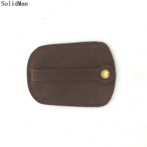 SolidMan Fashion Men Leather Key Pack Pulled Key Set Retro Simple Portable Key Pack