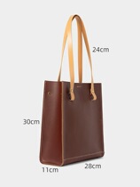 2020 New Buffalo Vertical Tot Bag Shoulder Retro Shop Bag Simply Little Capacity Bag Personality