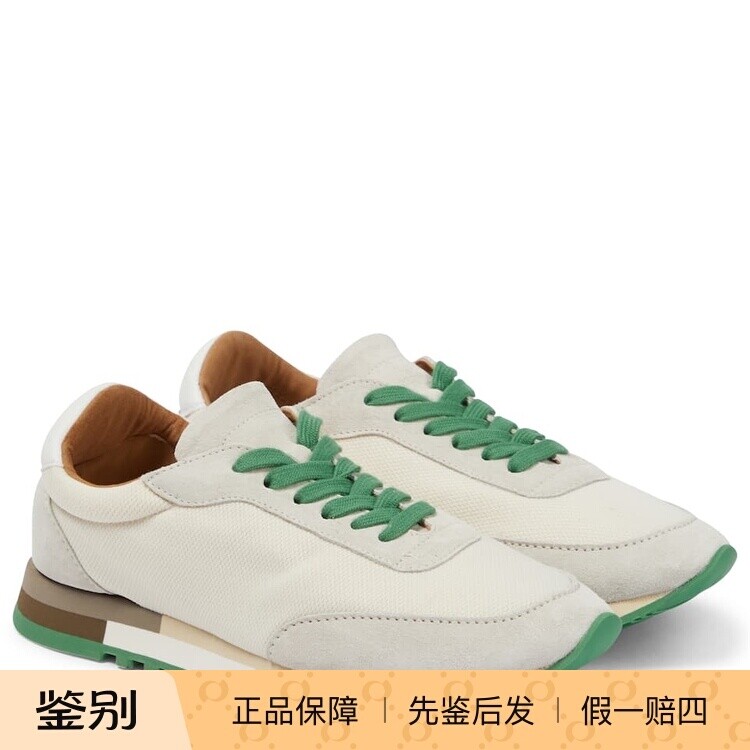[【正品折扣】 The Row Owen Runner 灰色绿底系带阿甘运动球鞋 F1]