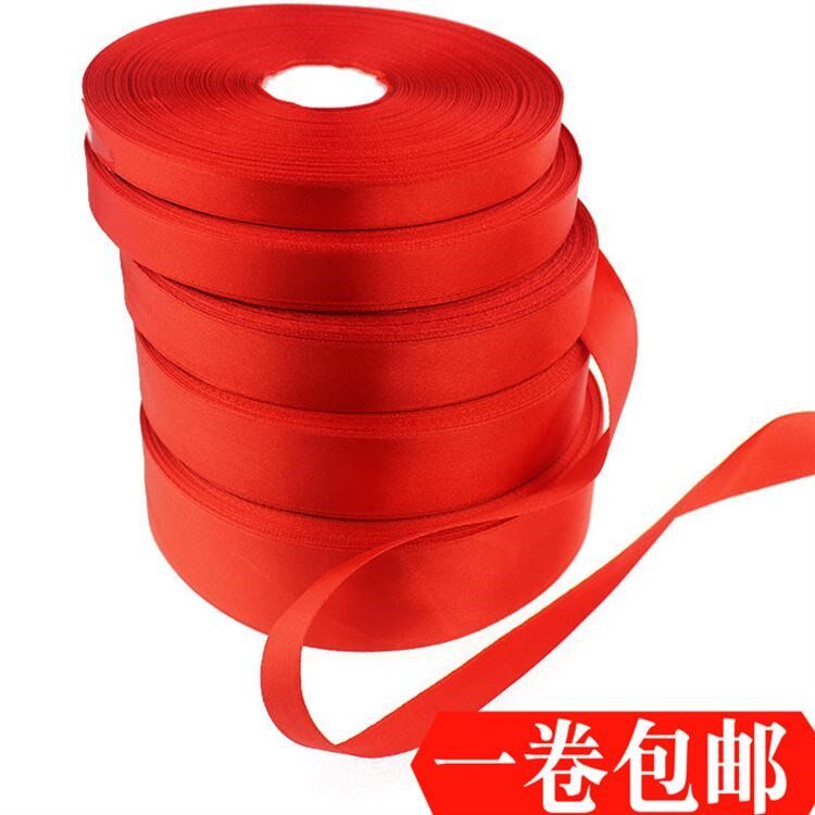 Rope-red Chinese red-headed baking wishes red ribbon red cloth strip tied hair with red red ribbon