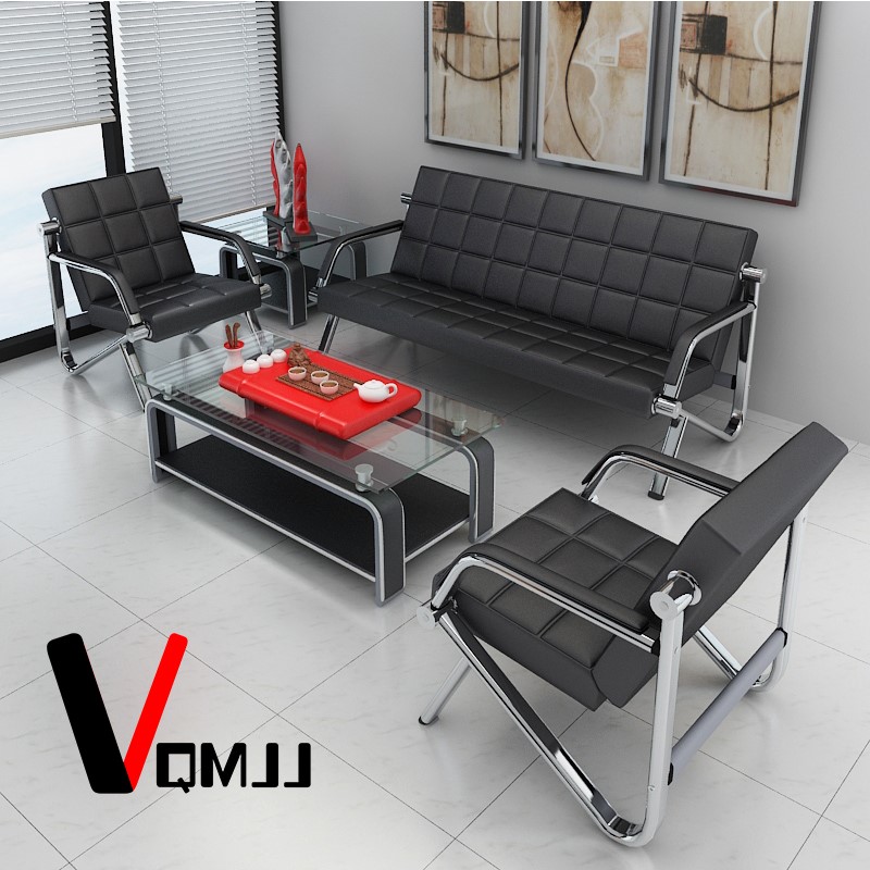 Nội thất văn phòng SDBB ​​sofa văn phòng sofa văn phòng tiếp tân kinh doanh đơn giản sofa parlor ba - Nội thất văn phòng