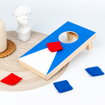 Sand pack throwing game paternity interactive wooden scalable throwing board kindergarten fun sports childrens toys