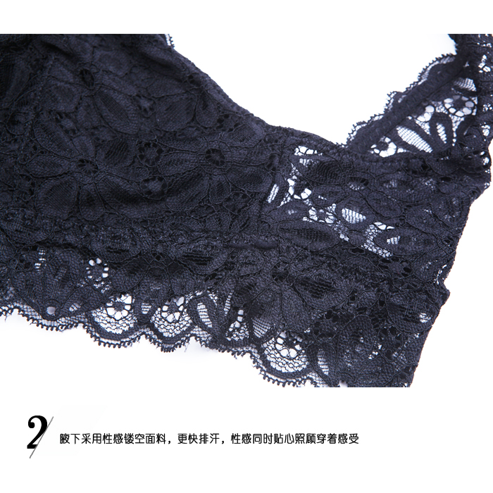 Áo ren kiểu Pháp bralette siêu mỏng không có vòng thép làm đẹp trở lại ngực lớn ngực nhỏ đồ lót phù hợp với phụ nữ ao lot