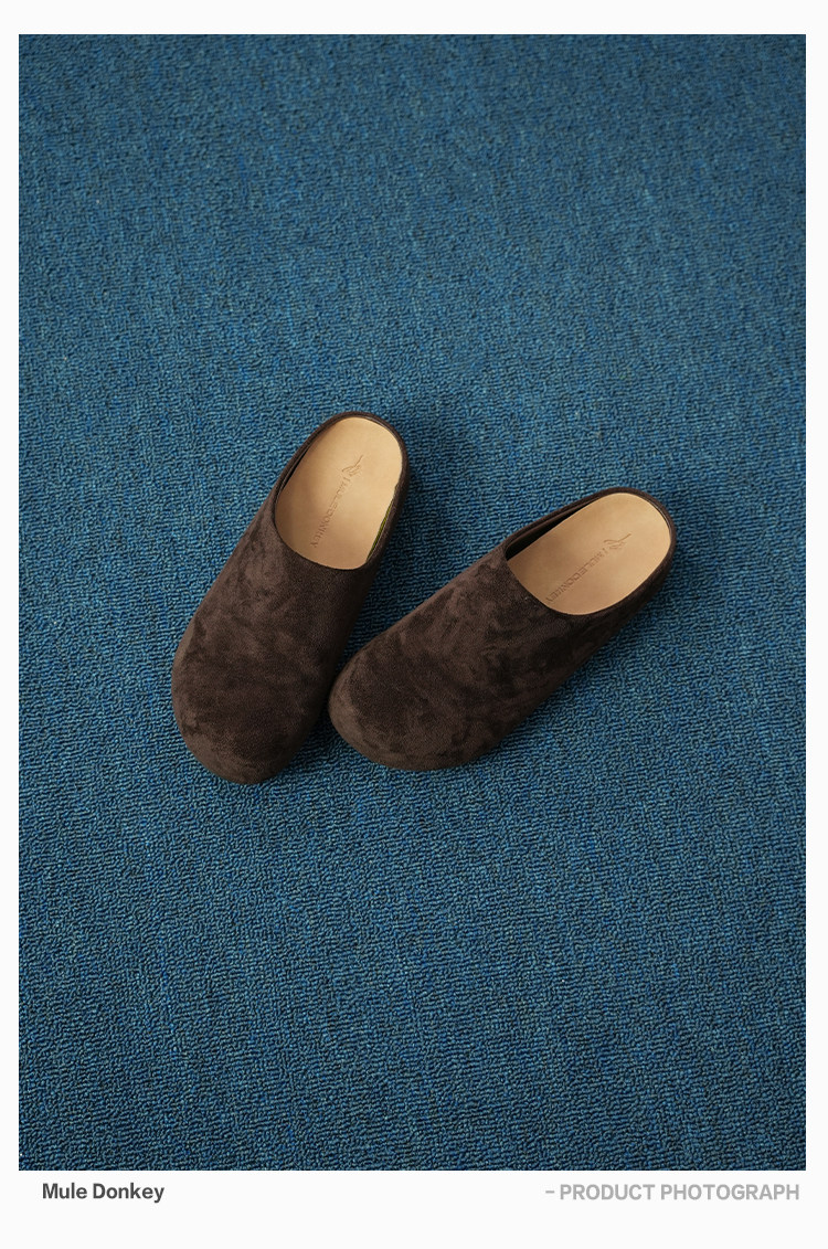 Mule Donkey Suede Loafer Mules